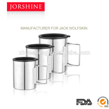 new style double wall stainless steel size coffee cups